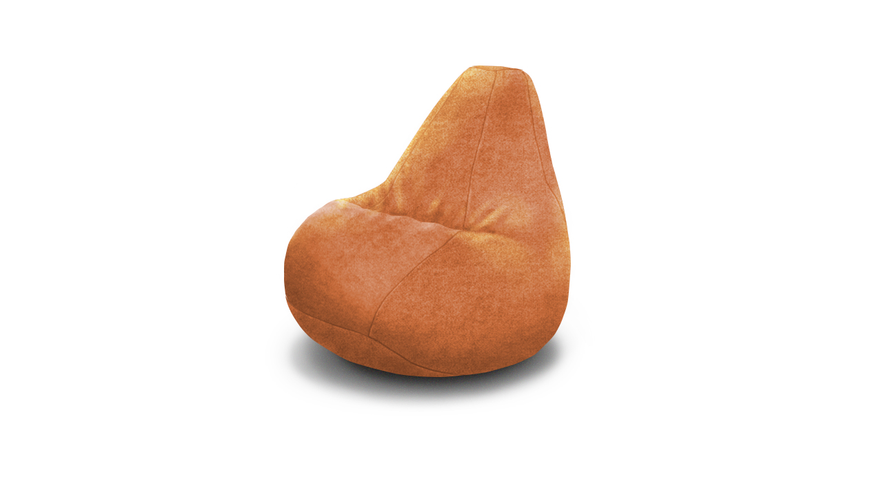 Кресло-мешок Велюр оранжевый
