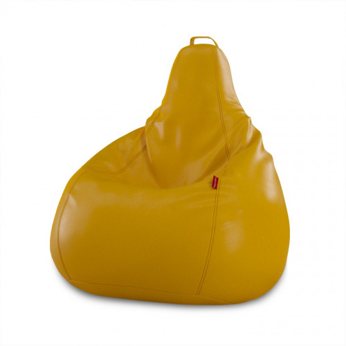Кресло-мешок «Экокожа» горчичный