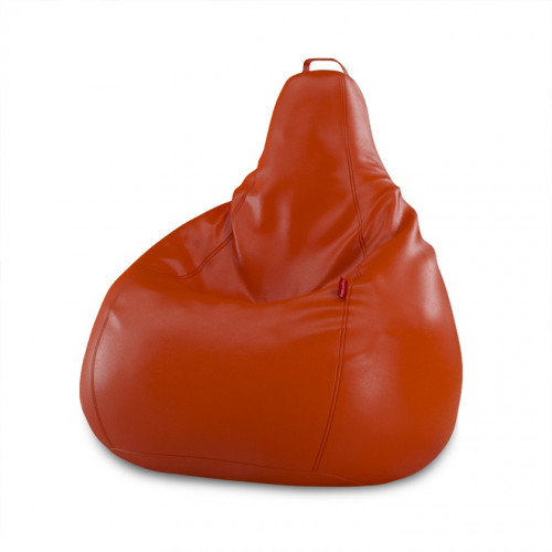Кресло-мешок «Экокожа» тёмно оранжевый