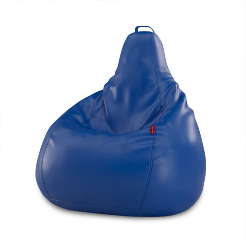 Кресло-мешок «Экокожа» синий