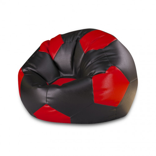 Кресло-мяч Экокожа чёрно-красный