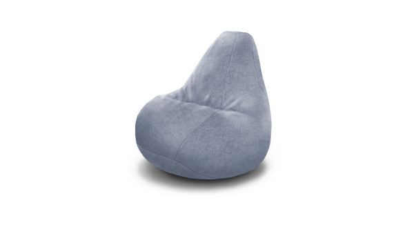 Кресло-мешок Велюр светло-серый