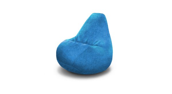 Кресло-мешок Велюр голубой